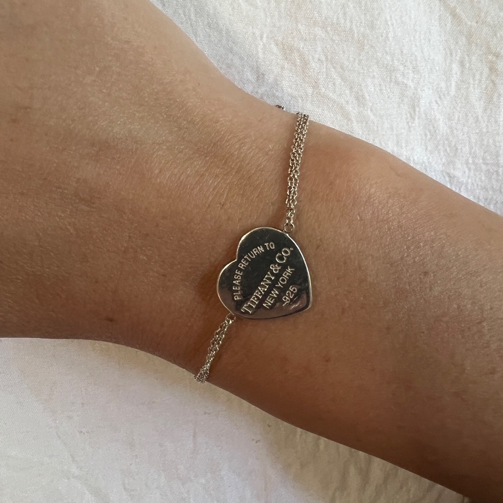 Authentic Tiffany Heart Tag Bracelet